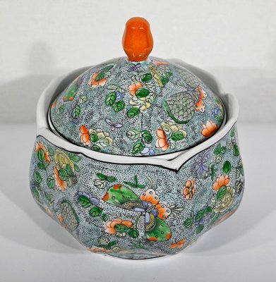 Early 20th Century Porcelain Candy Dish with Butterflies, China-RVK-1360281