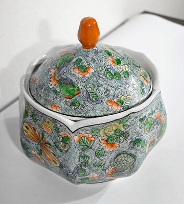 Early 20th Century Porcelain Candy Dish with Butterflies, China-RVK-1360281