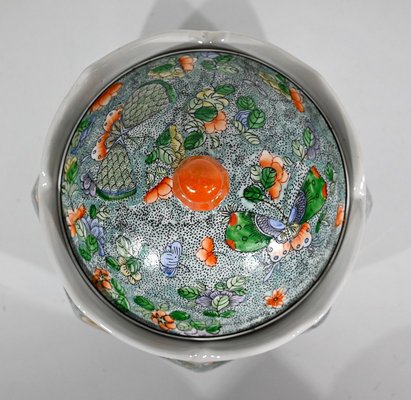 Early 20th Century Porcelain Candy Dish with Butterflies, China-RVK-1360281