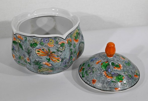 Early 20th Century Porcelain Candy Dish with Butterflies, China-RVK-1360281