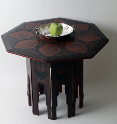 Early 20th Century Red Lacquer Nepal Table, 1960s-ESB-1438305