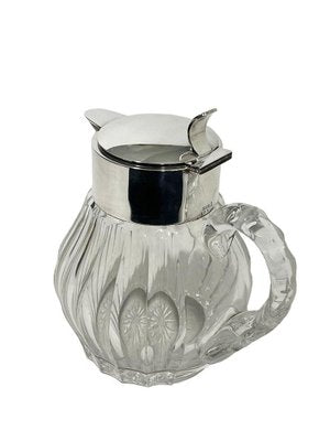 Early 20th Century Silver Mounted Cut-Glass Pitcher from Gebrüder Deyhle, Schwabisch Gmund, 1890s-UCH-1431512