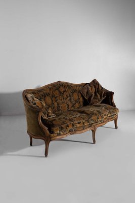 Early 20th Century Sofa with Floral Fabric, 1900s-RCE-1761030