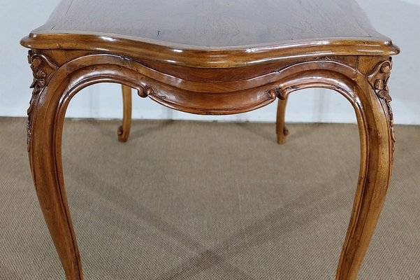 Early 20th Century Solid Walnut Living Room Table in the Style of Louis XV-RVK-1250569