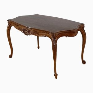 Early 20th Century Solid Walnut Living Room Table in the Style of Louis XV-RVK-1250569