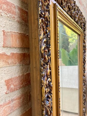 Early 20th Century Spanish Beveled Mirrors with Gold Frames, Set of 2-NOU-1078518