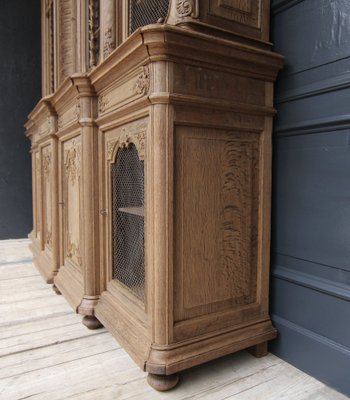 Early 20th Century Stripped Oak Bookcase, 1890s-TAT-1751881