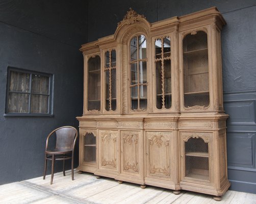 Early 20th Century Stripped Oak Bookcase, 1890s-TAT-1751881