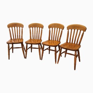 Early 21st Century Pine Dining Chairs from Cottage, 1990s, Set of 4-VHW-2017121