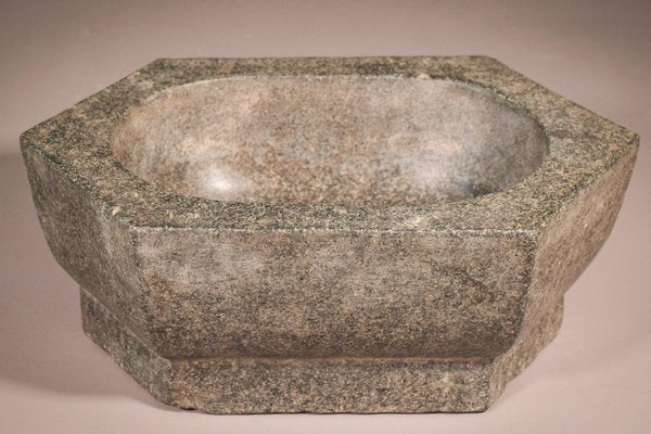 Early Antique Eastern Carved Stone Bowl-AOI-1350940