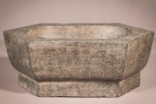 Early Antique Eastern Carved Stone Bowl-AOI-1350940