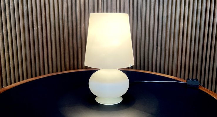 Early Edition Small Glass Table Lamp by Max Ingrand for Fontana Arte, Italy, 1960s-JP-1720173