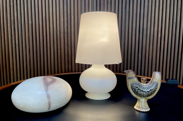 Early Edition Small Glass Table Lamp by Max Ingrand for Fontana Arte, Italy, 1960s-JP-1720173