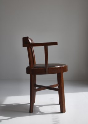 Early Modern Danish Cabinetmaker Captains Chair in Patinated Oak-WRF-961649