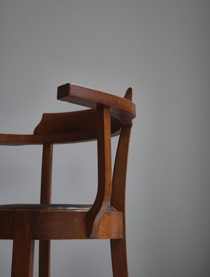 Early Modern Danish Cabinetmaker Captains Chair in Patinated Oak-WRF-961649