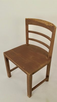 Early Modernistic Wooden Chairs, Austria, 1925, Set of 3-BAF-2032814