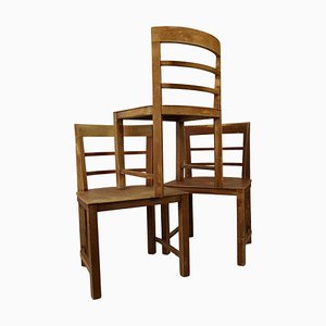 Early Modernistic Wooden Chairs, Austria, 1925, Set of 3-BAF-2032814