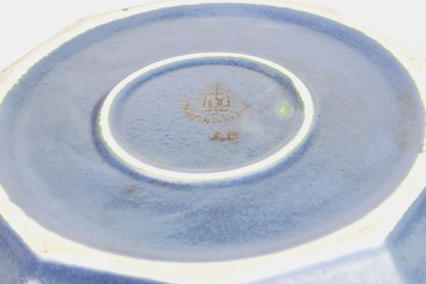 Early Plates or Bowls with Silver Inlay from Arabia, Finland, 1930s, Set of 2-HYQ-1226301