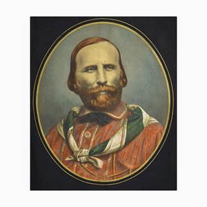 Early Portrait of Giuseppe Garibaldi - Original Lithograph 19th Century 19th Century-ZCI-766286