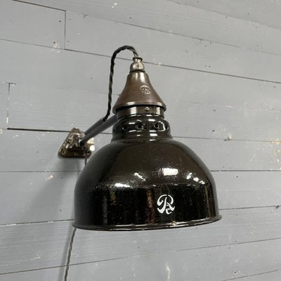 Early Rademacher Wall Lamp with Marked Enamel Roof-NPL-1720254