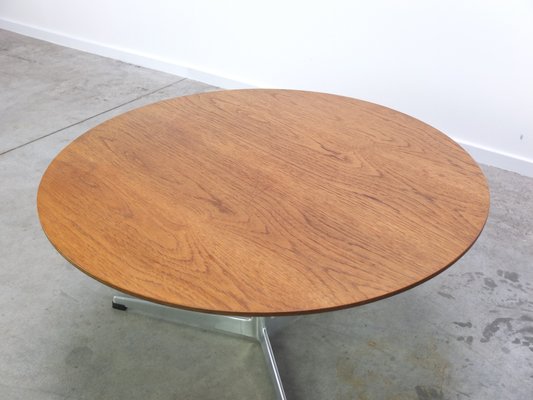 Early Round Teak Coffee Table by Arne Jacobsen for Fritz Hansen, 1960s-MHV-1275434