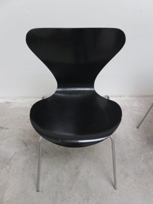 Early Series Chairs by Arne Jacobsen for Fritz Hansen, 1955, Set of 4-MHV-1798585