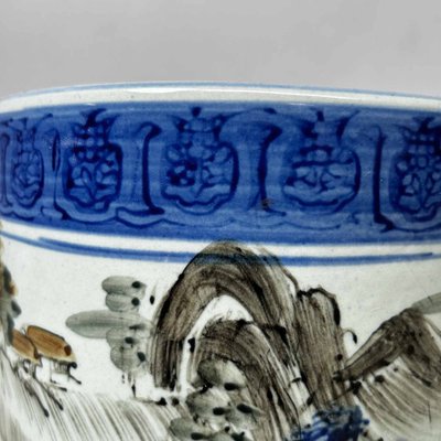 Early Shōwa Era Porcelain Hibachi, Japan, 1930s-DWL-1816168