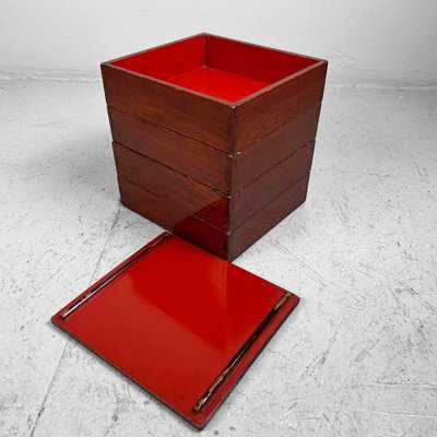 Early Shōwa Urushi Jūbako Wooden Stacking Boxes, Japan, 1930s-DWL-1737187