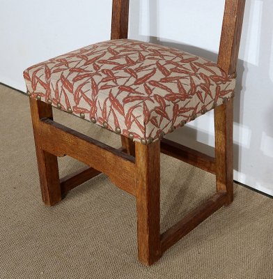 Early Twentieth Century Oak Chairs in the Style of Monastic, Set of 4-RVK-1146817