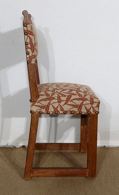 Early Twentieth Century Oak Chairs in the Style of Monastic, Set of 4-RVK-1146817