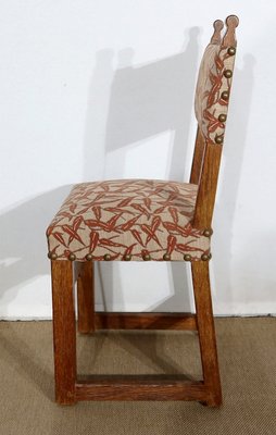 Early Twentieth Century Oak Chairs in the Style of Monastic, Set of 4-RVK-1146817