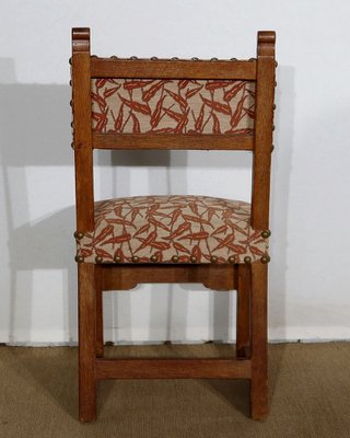 Early Twentieth Century Oak Chairs in the Style of Monastic, Set of 4-RVK-1146817