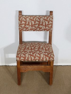 Early Twentieth Century Oak Chairs in the Style of Monastic, Set of 4-RVK-1146817