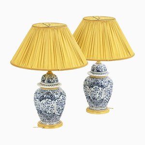 Earthenware and Bronze Lamps, 1880s, Set of 2-CEJ-1375071