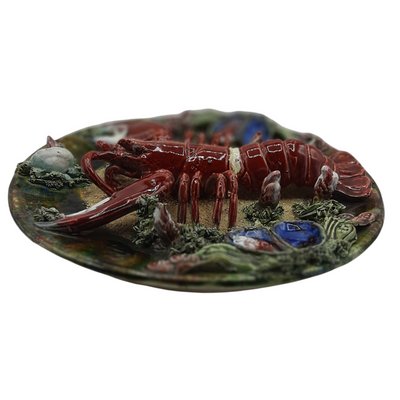 Earthenware Lobster Plates, Portugal, 1930s, Set of 2-TCS-1135291