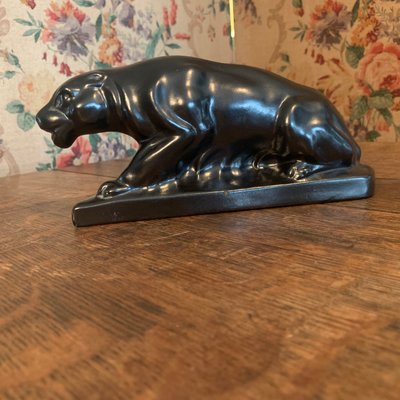 Earthenware Panther from Dubois, 1920s-VBM-859179