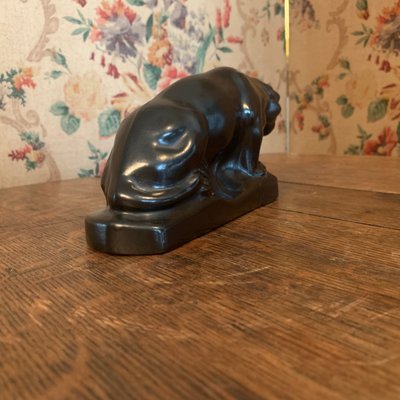 Earthenware Panther from Dubois, 1920s-VBM-859179