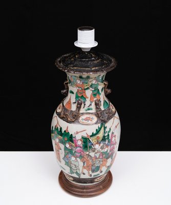 Earthenware Table Lamp, China, 1890s-GCG-1819866