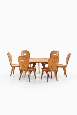 Easy Chairs by Carl Malmsten for Svensk Fur, 1950s, Set of 6-SC-774550