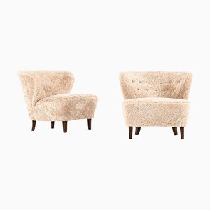 Easy Chairs by Gösta Jonsson, Sweden, Set of 2-SC-1048105