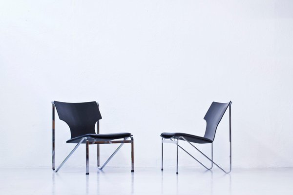 Easy Chairs by Sigurd Persson for Åry Stålmöbler, 1960s, Set of 2-KO-635256