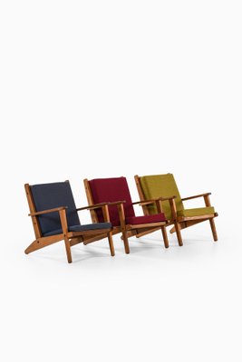 Easy Chairs from Poul Hansen, Denmark, 1960s, Set of 3-SC-1446542