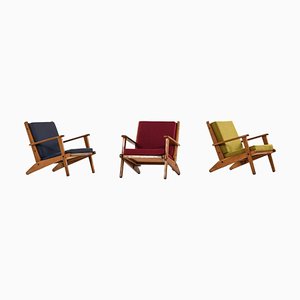 Easy Chairs from Poul Hansen, Denmark, 1960s, Set of 3-SC-1446542