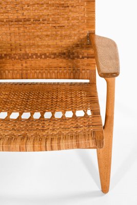 Easy Chairs in Oak, Woven Cane attributed to Hans Wegner, 1949, Set of 2-SC-2022128