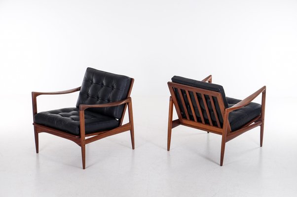 Easy Chairs Model Candidate by Ib Kofod-Larsen, 1960s, Set of 2-QU-1758569