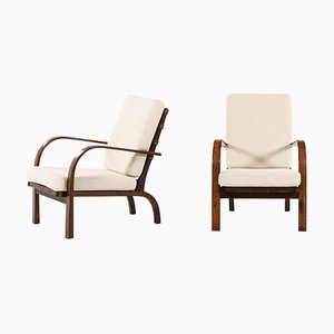 Easy Chairs Model FH-7 by Ernst Heilmann-Sevaldsen for Fritz Hansen, Set of 2-SC-1061124