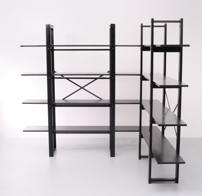 Ebonized Oak Shelving Units by Niels Gammelgaard, Denmark, 1970s, Set of 2-GCG-1215748