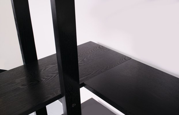 Ebonized Oak Shelving Units by Niels Gammelgaard, Denmark, 1970s, Set of 2-GCG-1215748