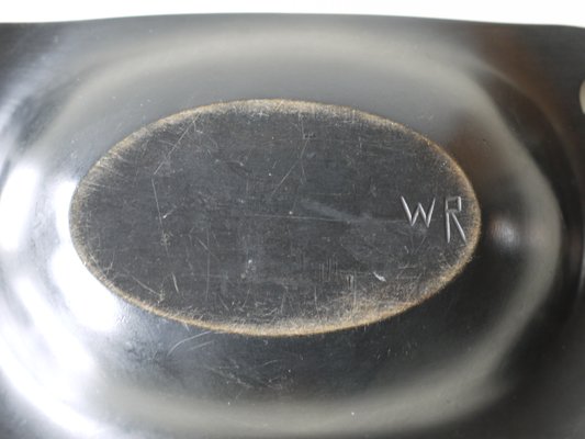 Ebonized Wood Bowl by Willem Rädecker, 1920s-MB-565664