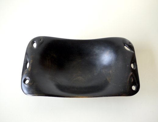 Ebonized Wood Bowl by Willem Rädecker, 1920s-MB-565664